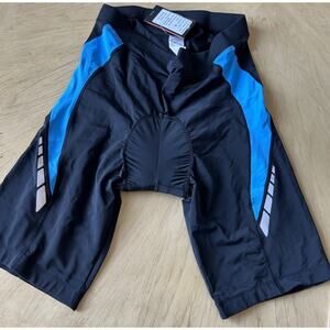 Women’s Padded Cycling Shorts XL Bicycle Riding Racing Black Blue Souke Sport